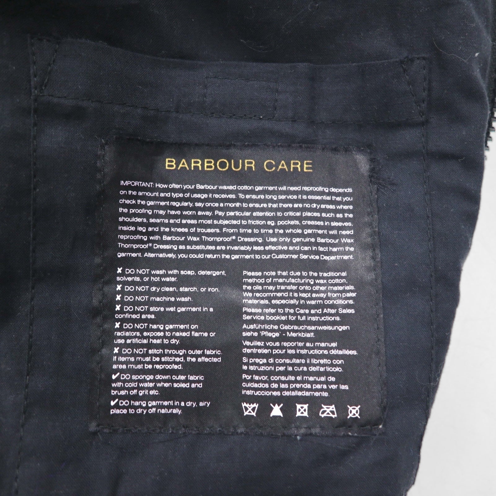 BARBOUR INTERNATIONAL LOCK WAX JACKET Giacca cerata da moto M Nera doppia zip MWX1176BK71