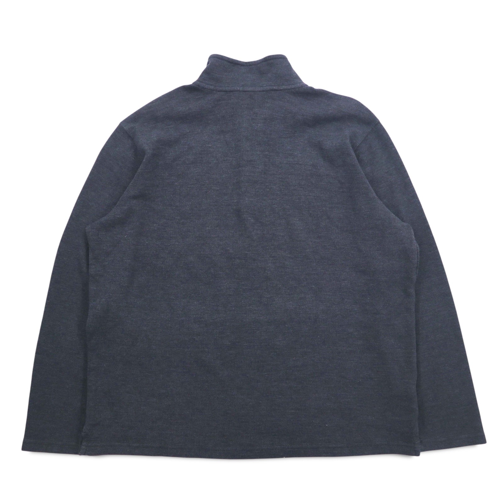 Felpa Eddie Bauer a mezza abbottonatura XL grigio cotone