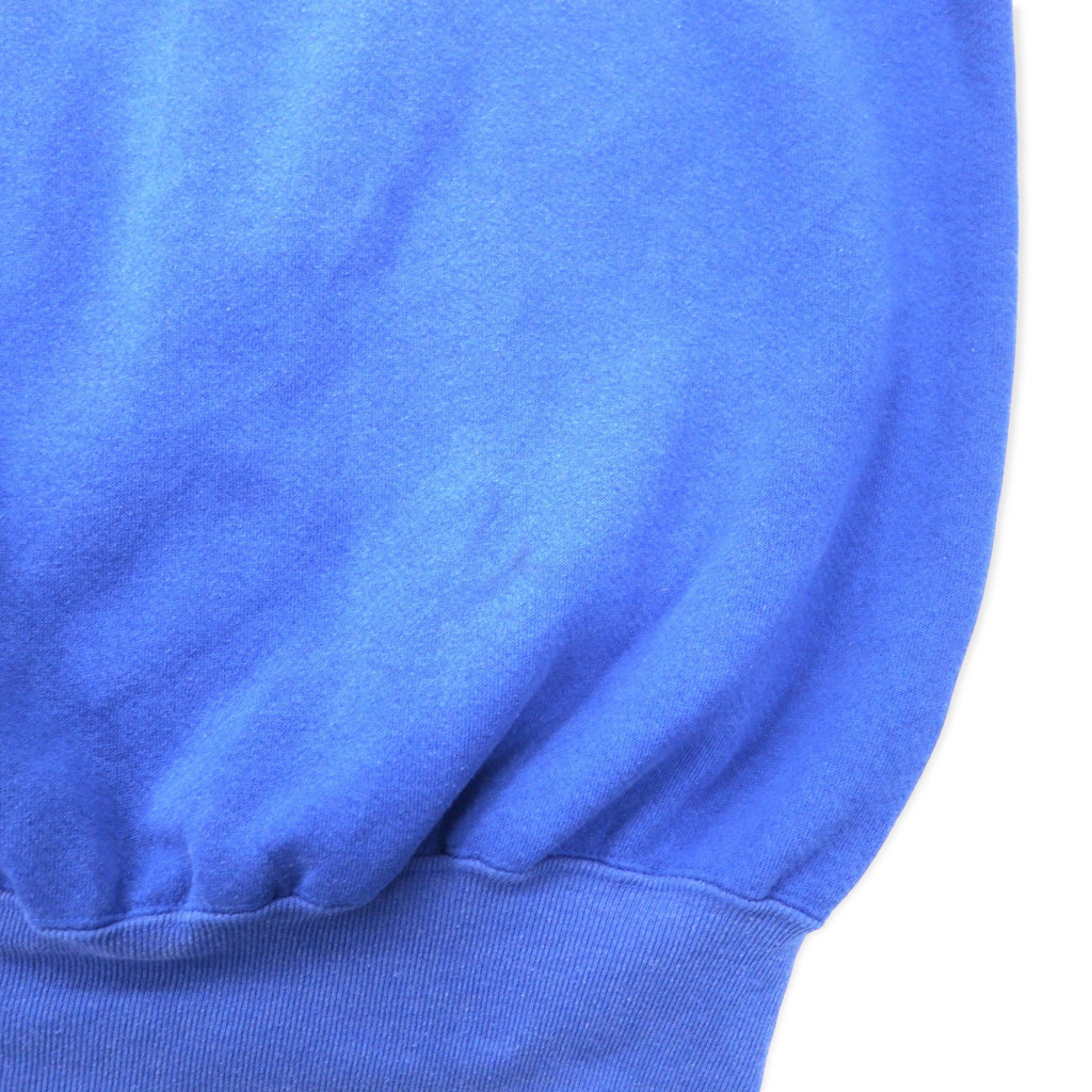 Dodger Made in USA anni '90 Felpa girocollo stampata college L Grigio Blu Cotone ST. FRANCIS
