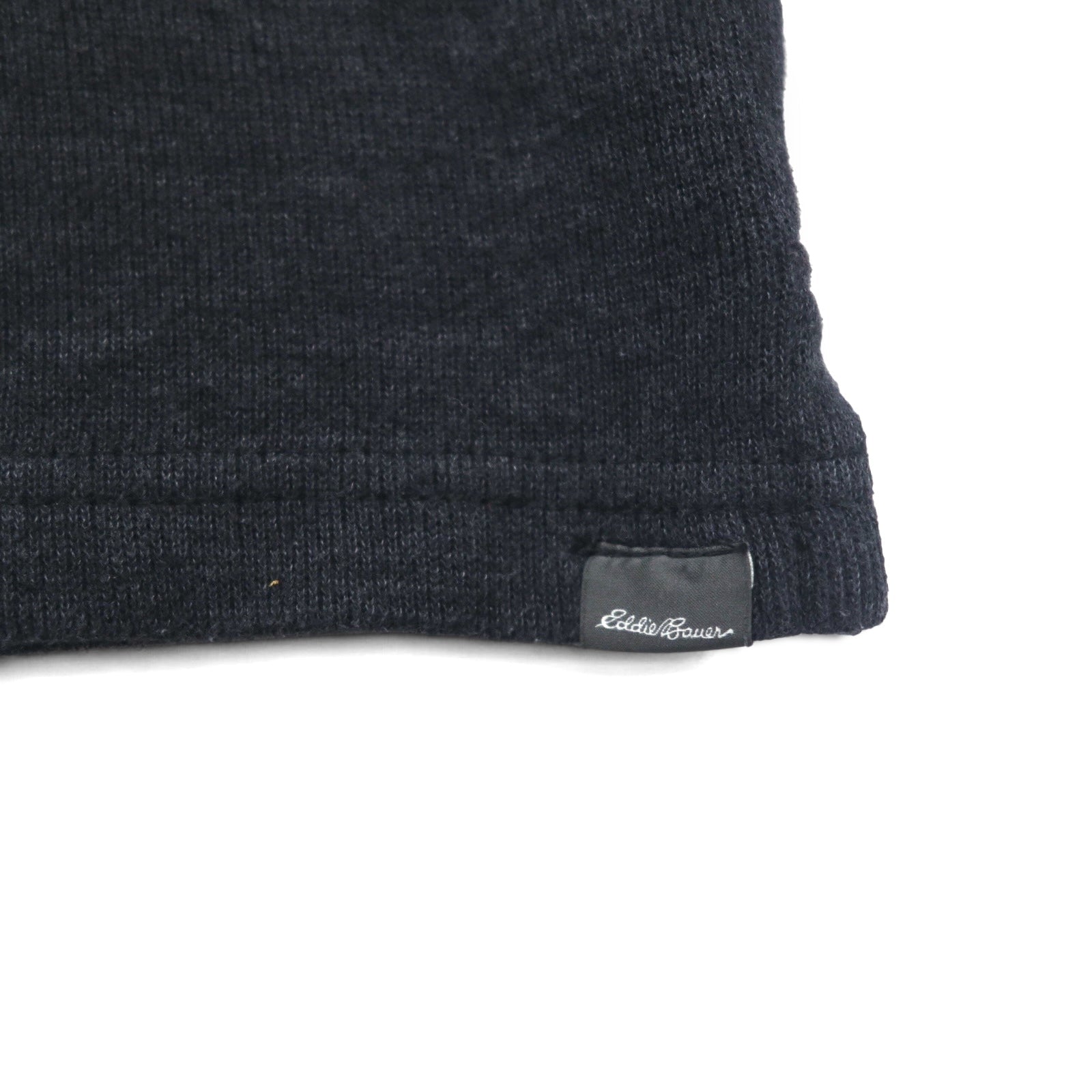 Felpa Eddie Bauer a mezza abbottonatura XL grigio cotone