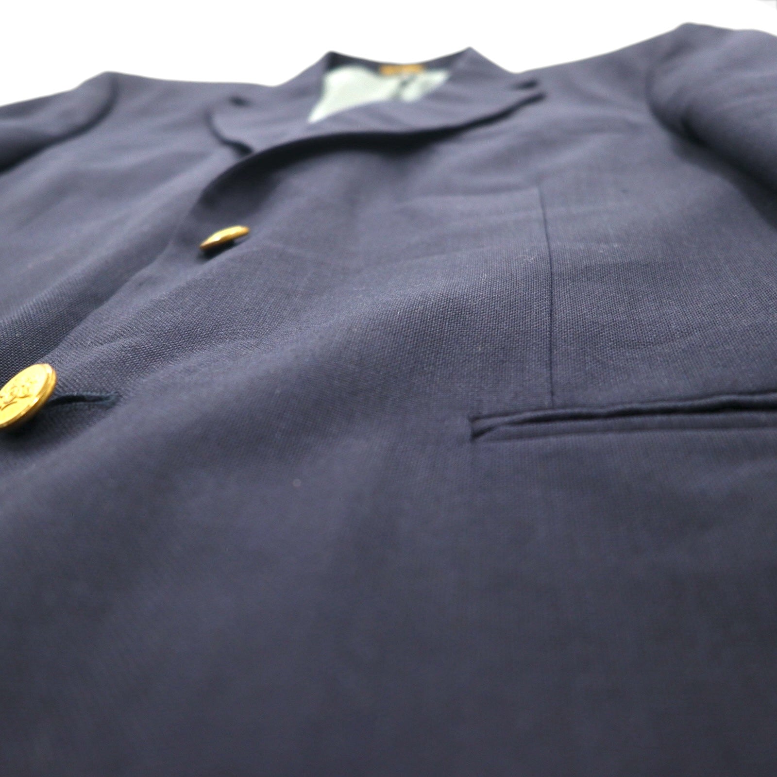 STAFFORD Blazer Blu Navy 2 Bottoni Giacca L Bottoni Dorati