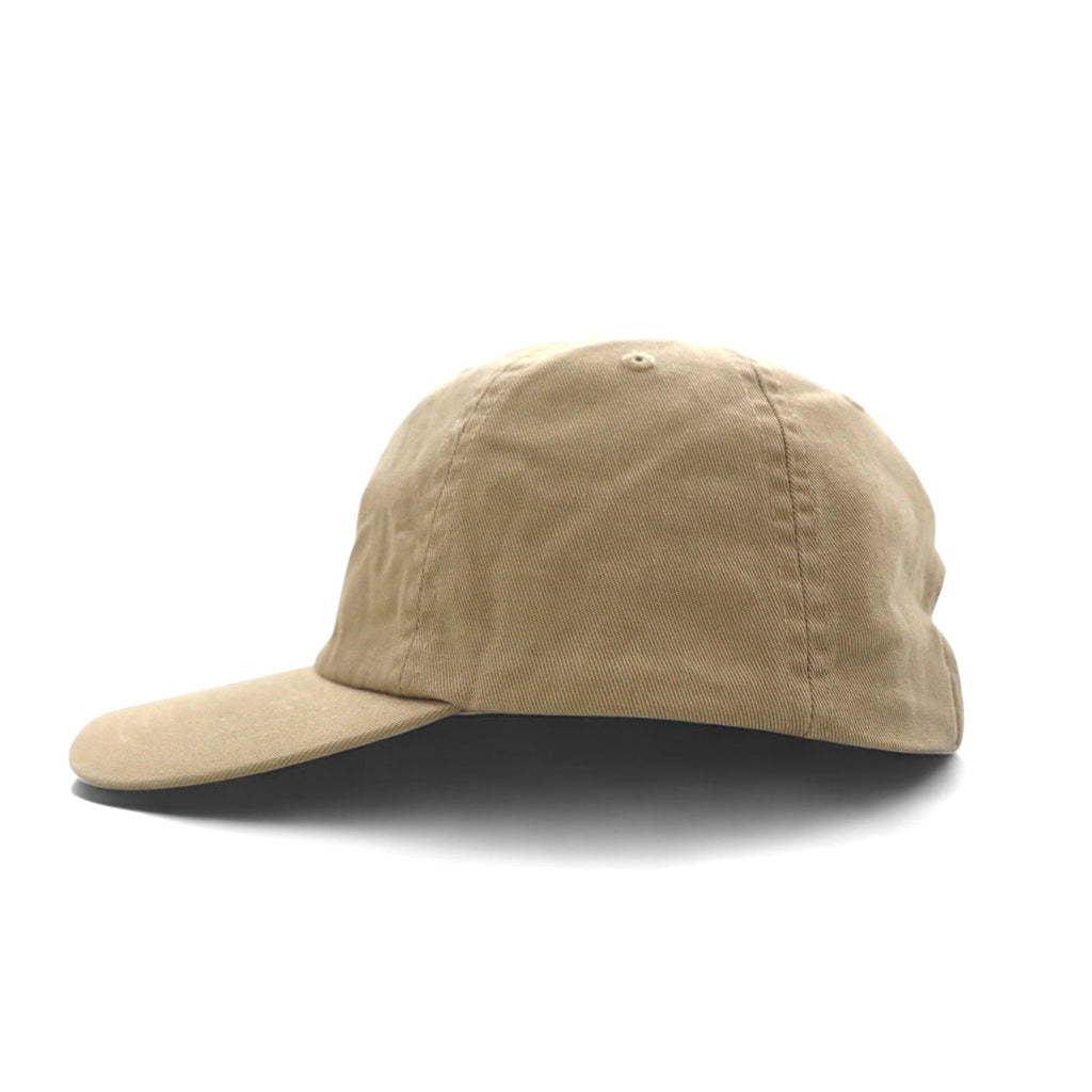 POLO RALPH LAUREN Cappellino 6 pannelli 53cm Beige Cotone Ricamo piccolo pony Nuovo con etichette