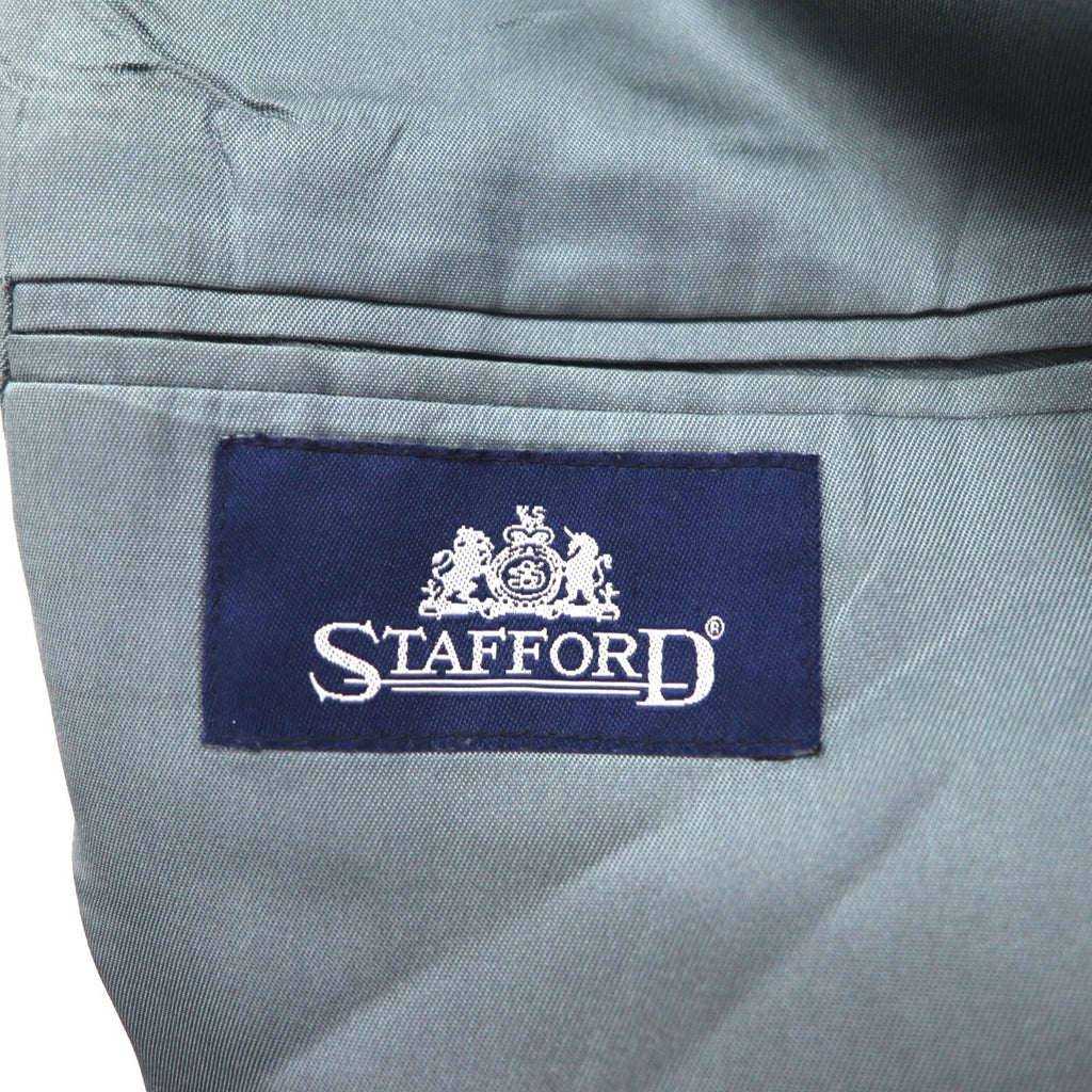 STAFFORD Blazer Blu Navy 2 Bottoni Giacca L Bottoni Dorati