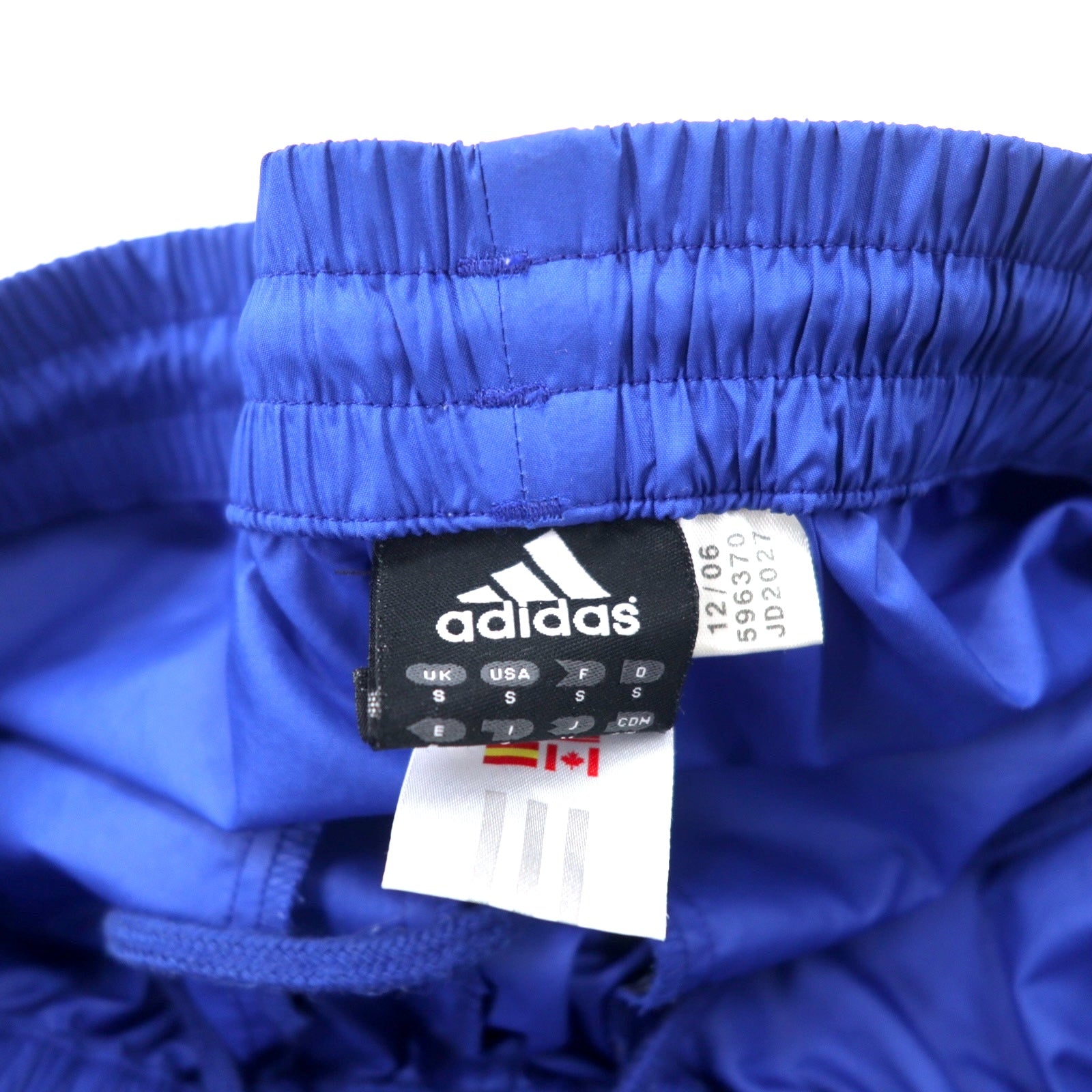 adidas pantaloni della tuta anni 2000, taglia M, blu, in poliestere, 3 strisce