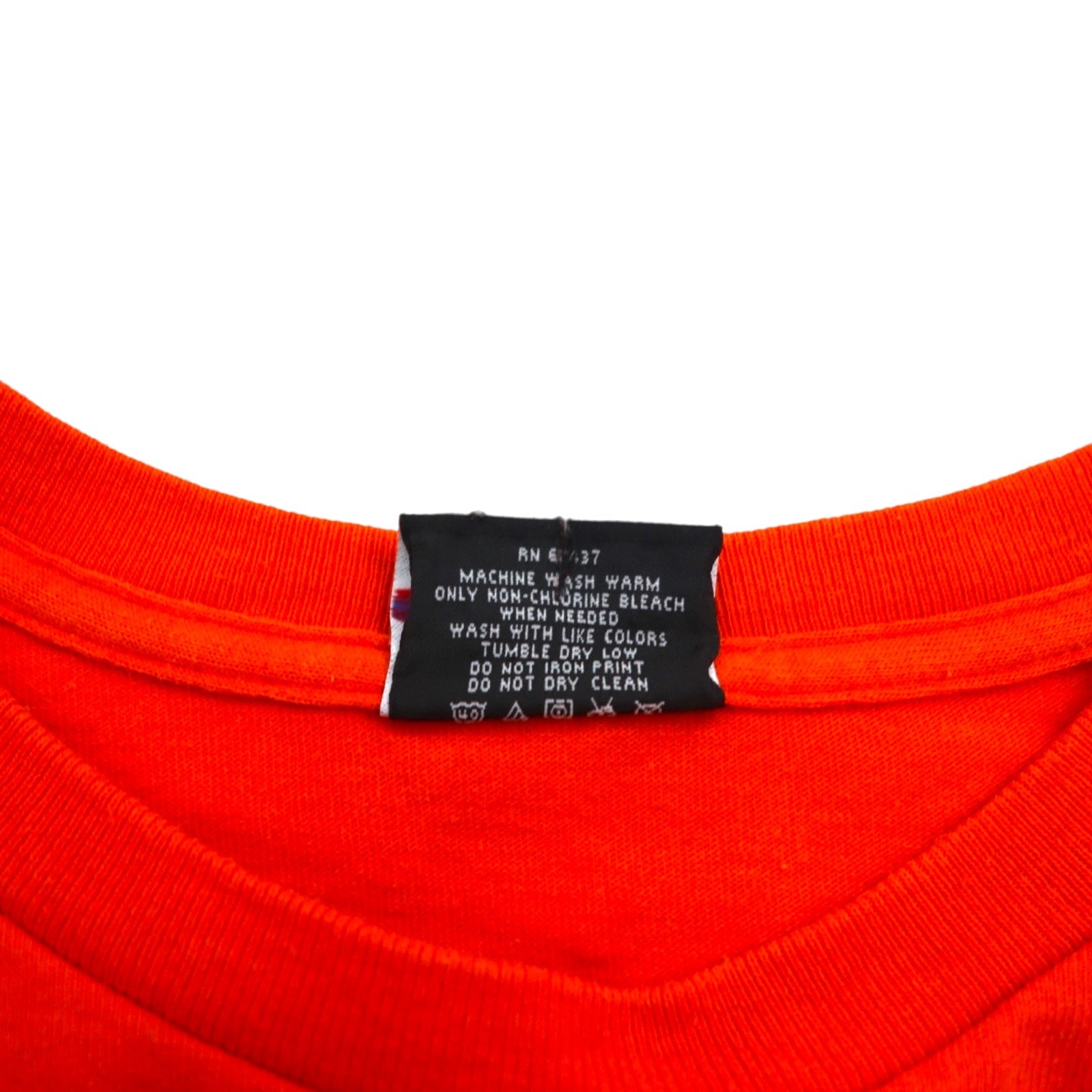POLO JEANS CO. RALPH LAUREN T-shirt con stampa logo anni '90 L arancione cotone