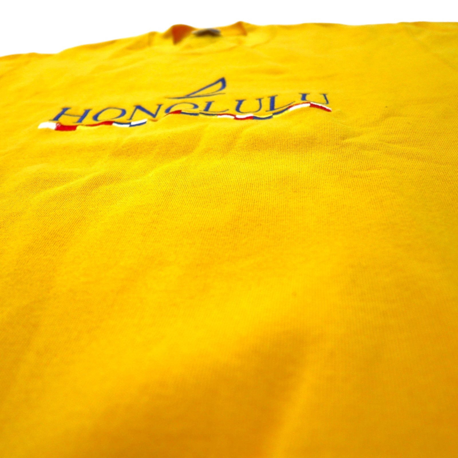 Crazy Shirts USA 90s ricamo felpa S giallo cotone felpato HONOLULU