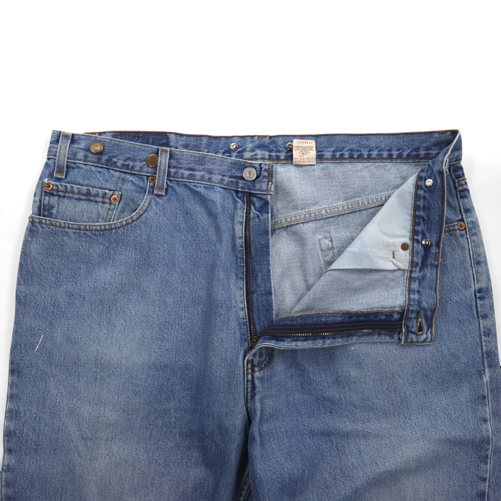 Levi's 00年代 550 RELAXED FIT テーパード デニムパンツ ジーンズ XL インディゴ 550-4891 サスペンダーボタン