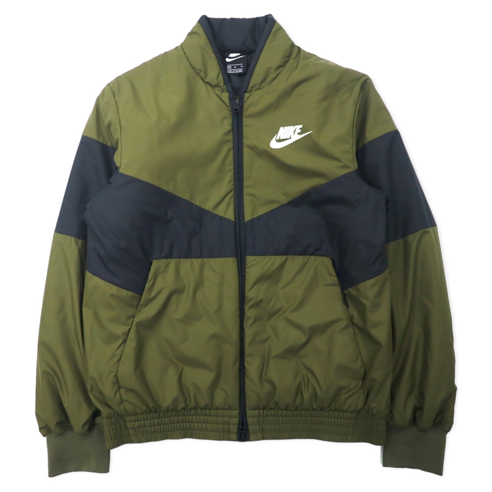 NIKE Giacca bomber imbottita con riempimento sintetico M Cachi Poliestere Logo Swoosh NSW SYNTHETIC FILL FZ CD9235-395