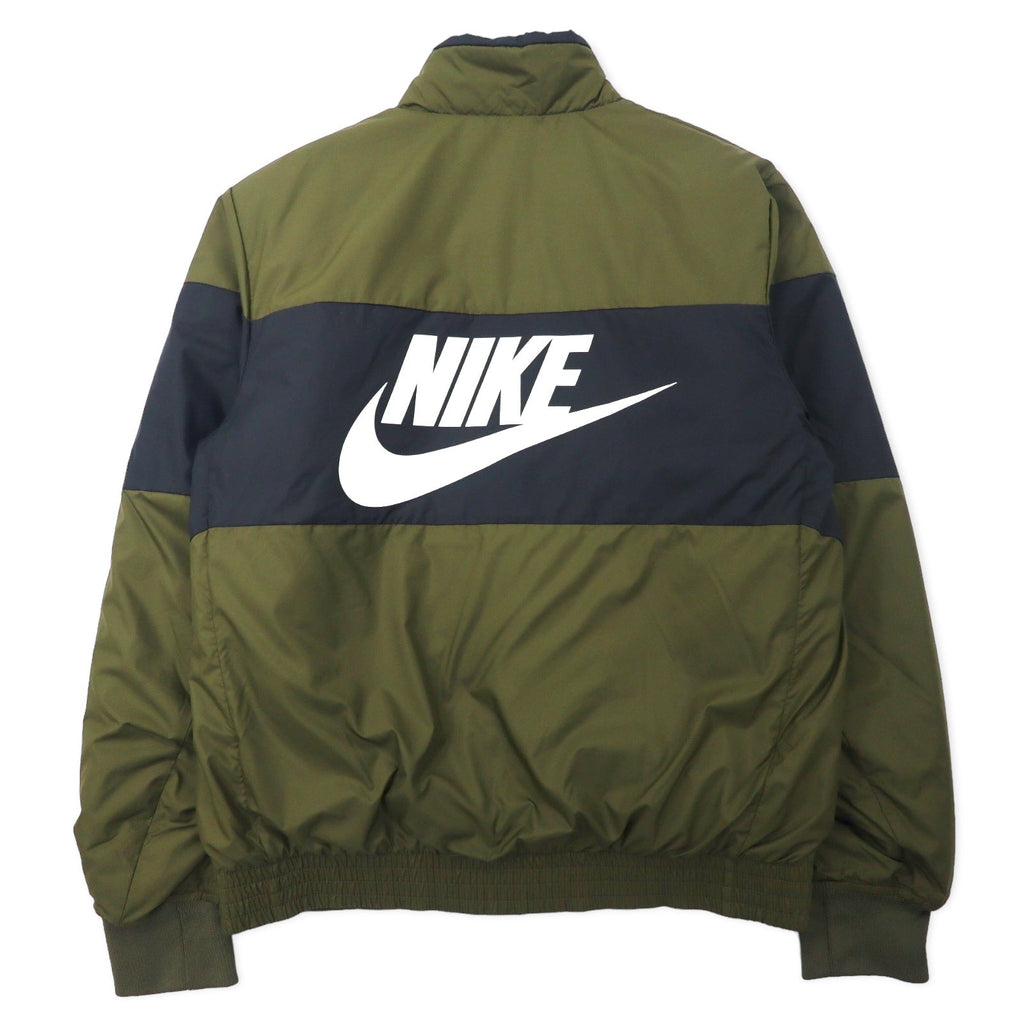NIKE シンセティック フィル ボンバージャケット 中綿 M カーキ ポリエステル スウォッシュロゴ NSW SYNTHETIC FILL FZ CD9235-395