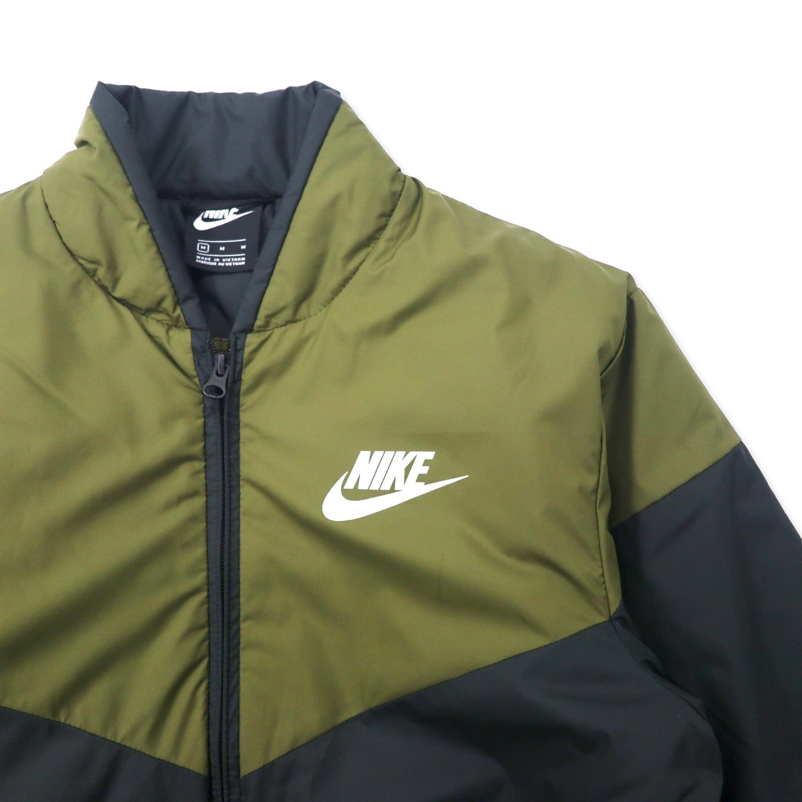 NIKE Giacca bomber imbottita con riempimento sintetico M Cachi Poliestere Logo Swoosh NSW SYNTHETIC FILL FZ CD9235-395