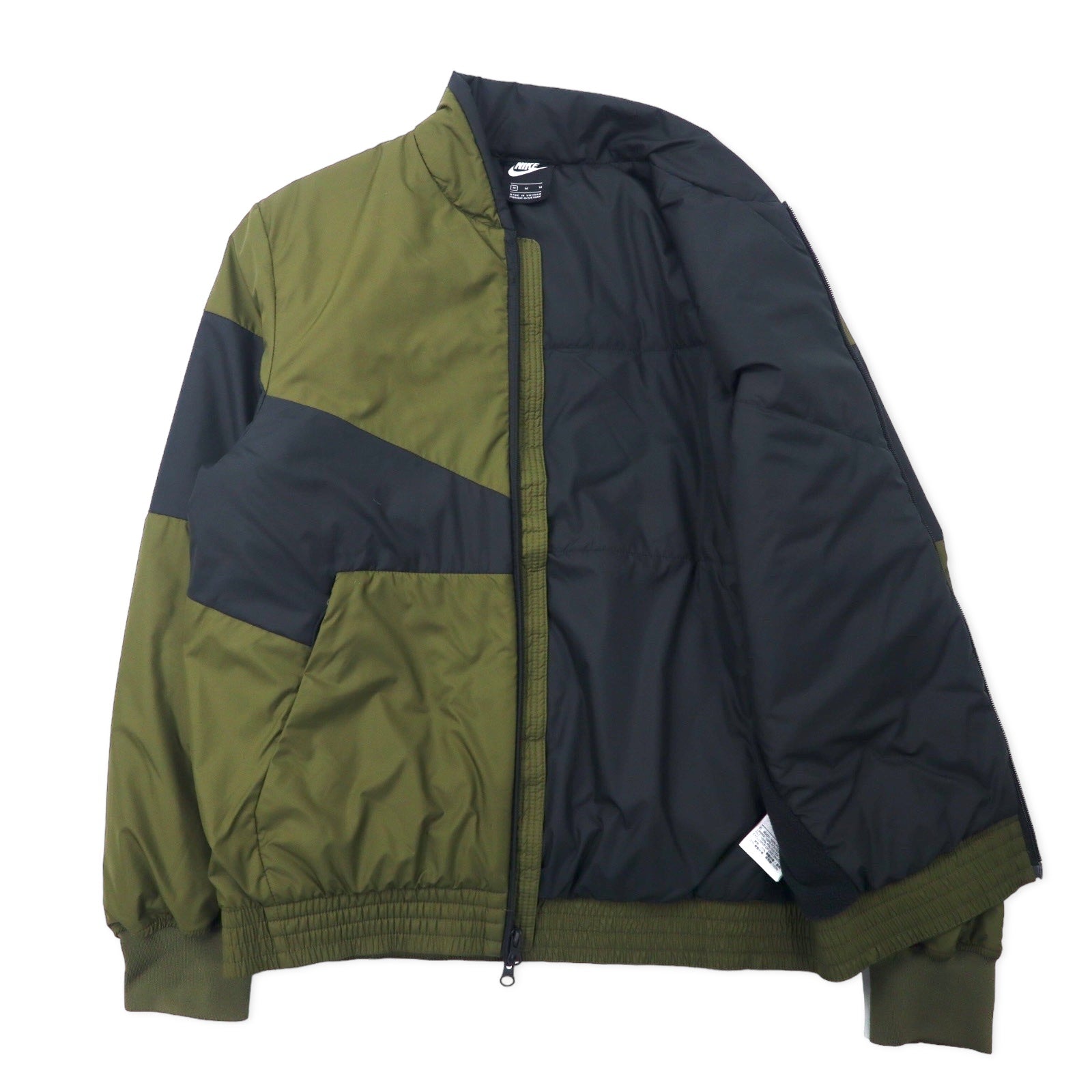 NIKE Giacca bomber imbottita con riempimento sintetico M Cachi Poliestere Logo Swoosh NSW SYNTHETIC FILL FZ CD9235-395