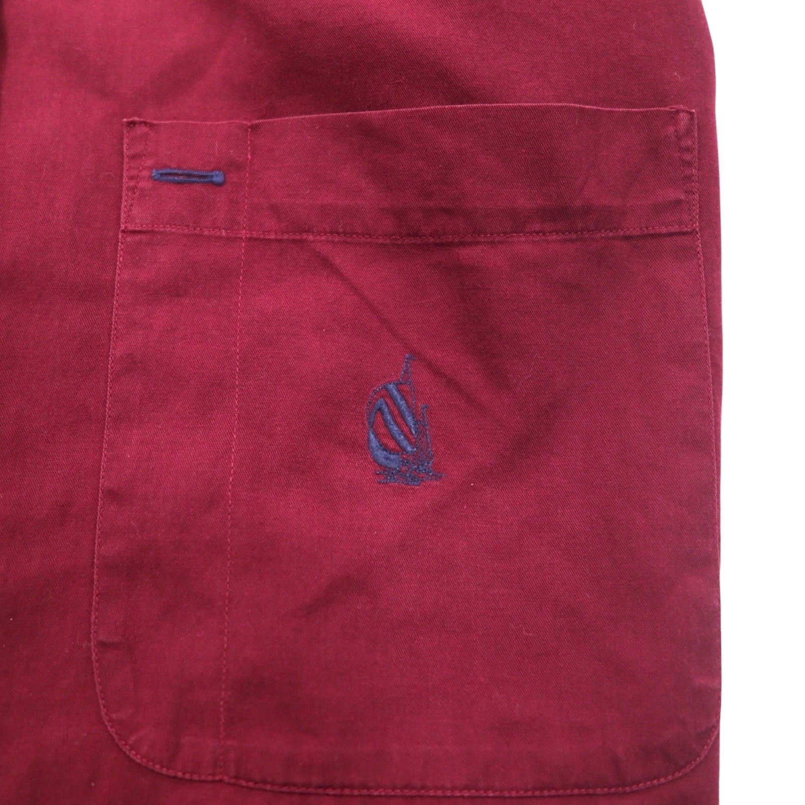 Nautica anni '90 camicia button-down XL bordeaux cotone made in Jamaica