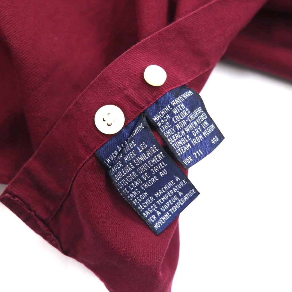 Nautica anni '90 camicia button-down XL bordeaux cotone made in Jamaica