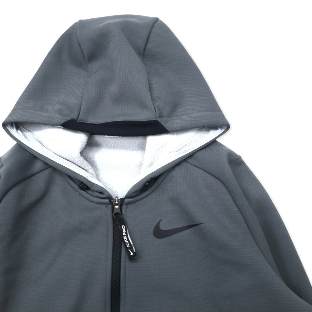 NIKE トラックジャケット ジャージ フーディ セットアップ S グレー ポリエステル THERMA-FIT DD2125-010