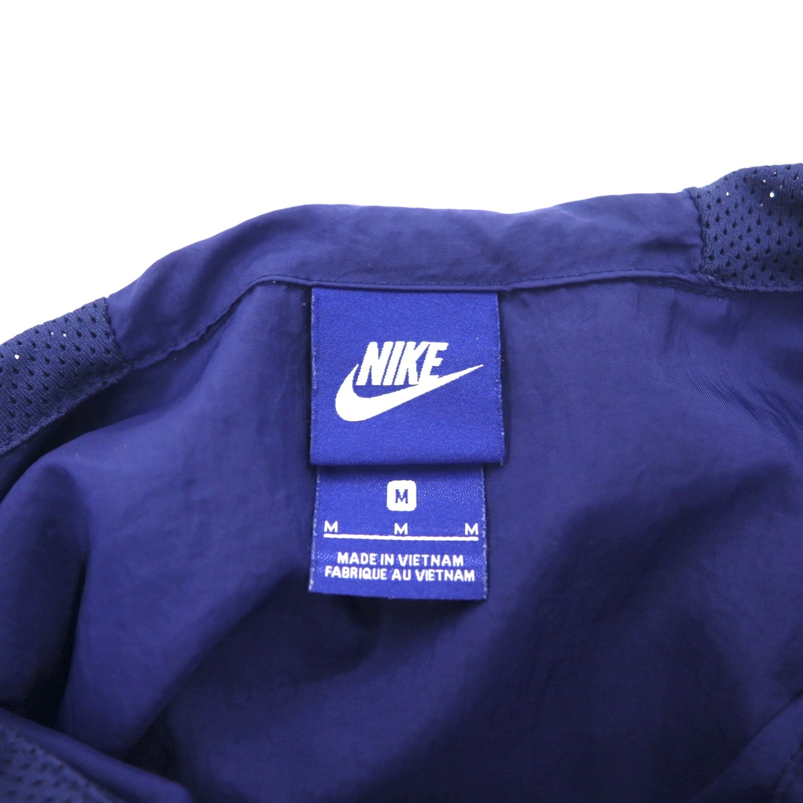 NIKE Giacca a vento con mezza zip M Blu navy logo sulle maniche Swoosh NSW JKT HD WVN PKBL 833867-429