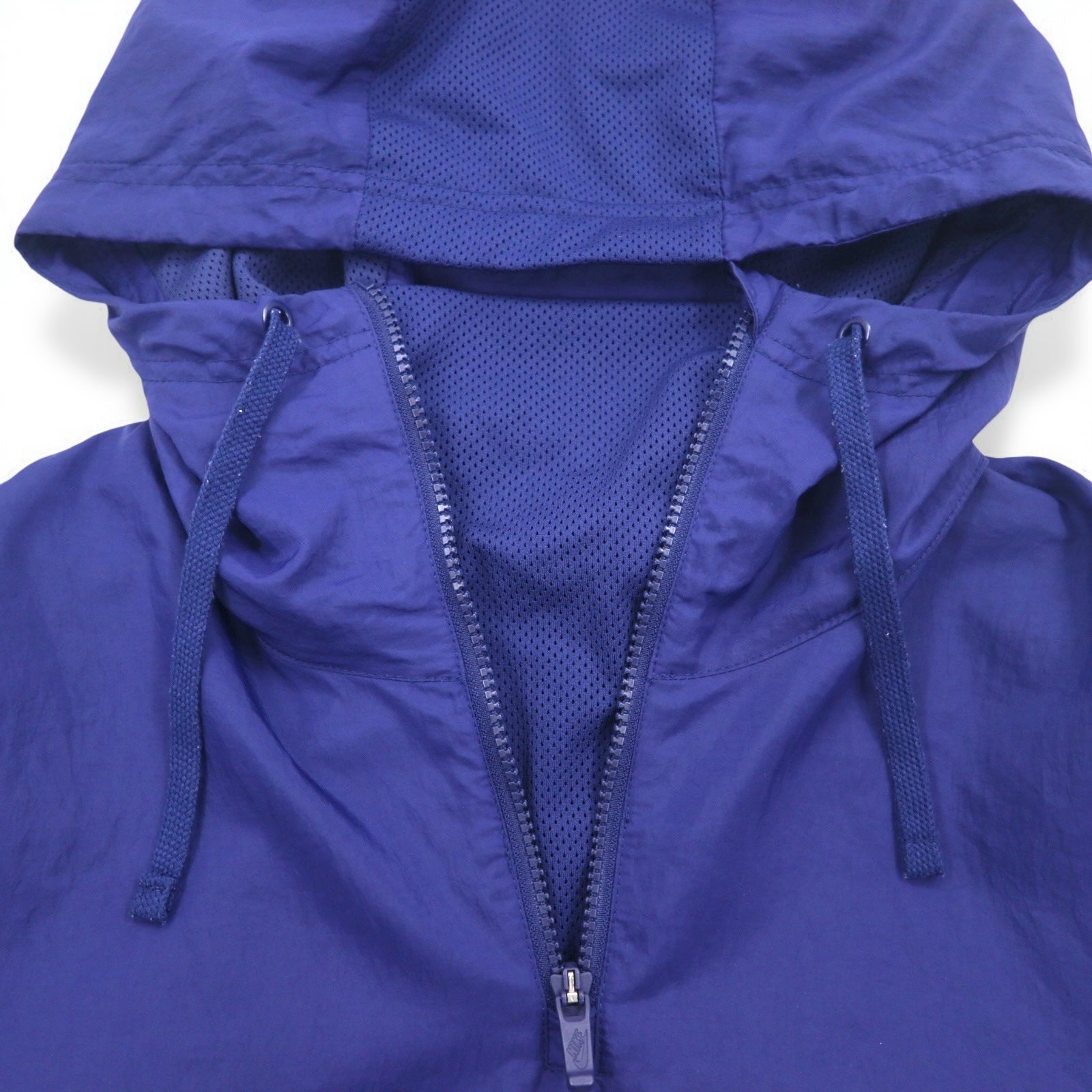 NIKE Giacca a vento con mezza zip M Blu navy logo sulle maniche Swoosh NSW JKT HD WVN PKBL 833867-429