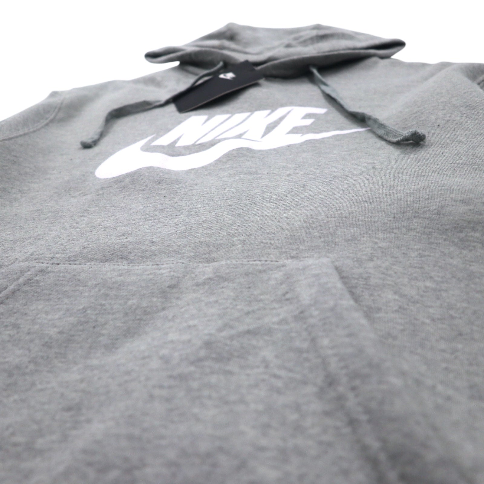 NIKE Felpa con cappuccio pullover stampa logo Swoosh M grigia NSW CLUB HOODIE BV2973-063 Made in Pakistan Articolo nuovo