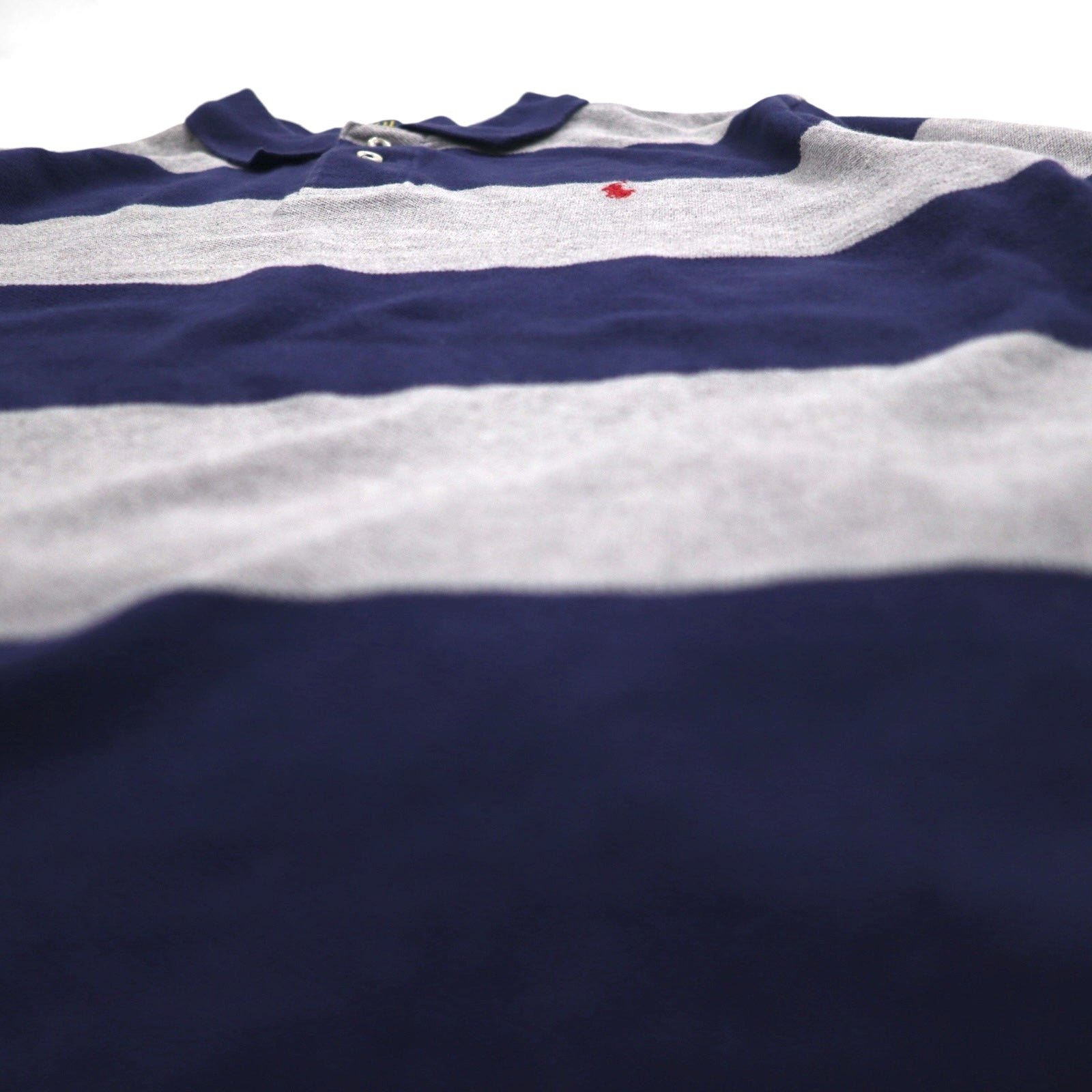 Polo Ralph Lauren Polo a righe L Grigio navy Cotone Piquet Ricamo piccolo pony
