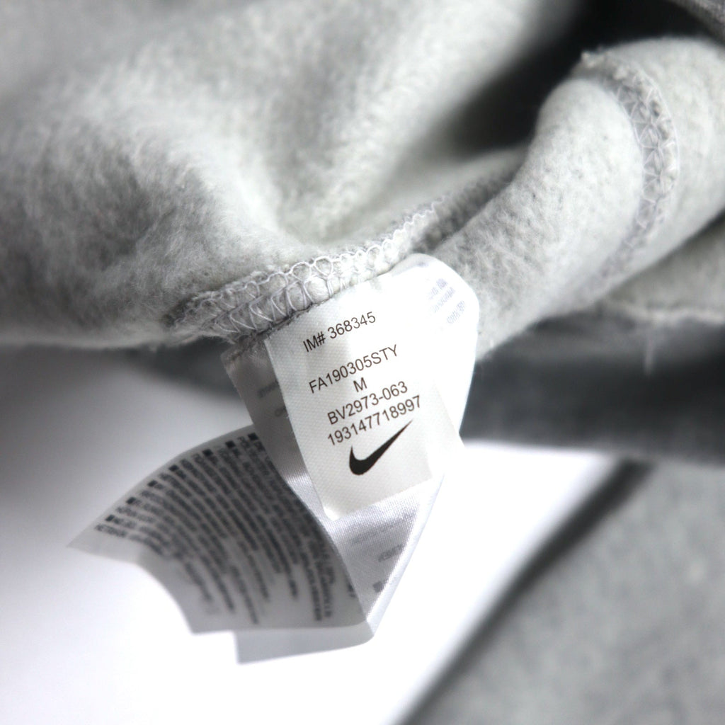 NIKE Felpa con cappuccio pullover stampa logo Swoosh M grigia NSW CLUB HOODIE BV2973-063 Made in Pakistan Articolo nuovo