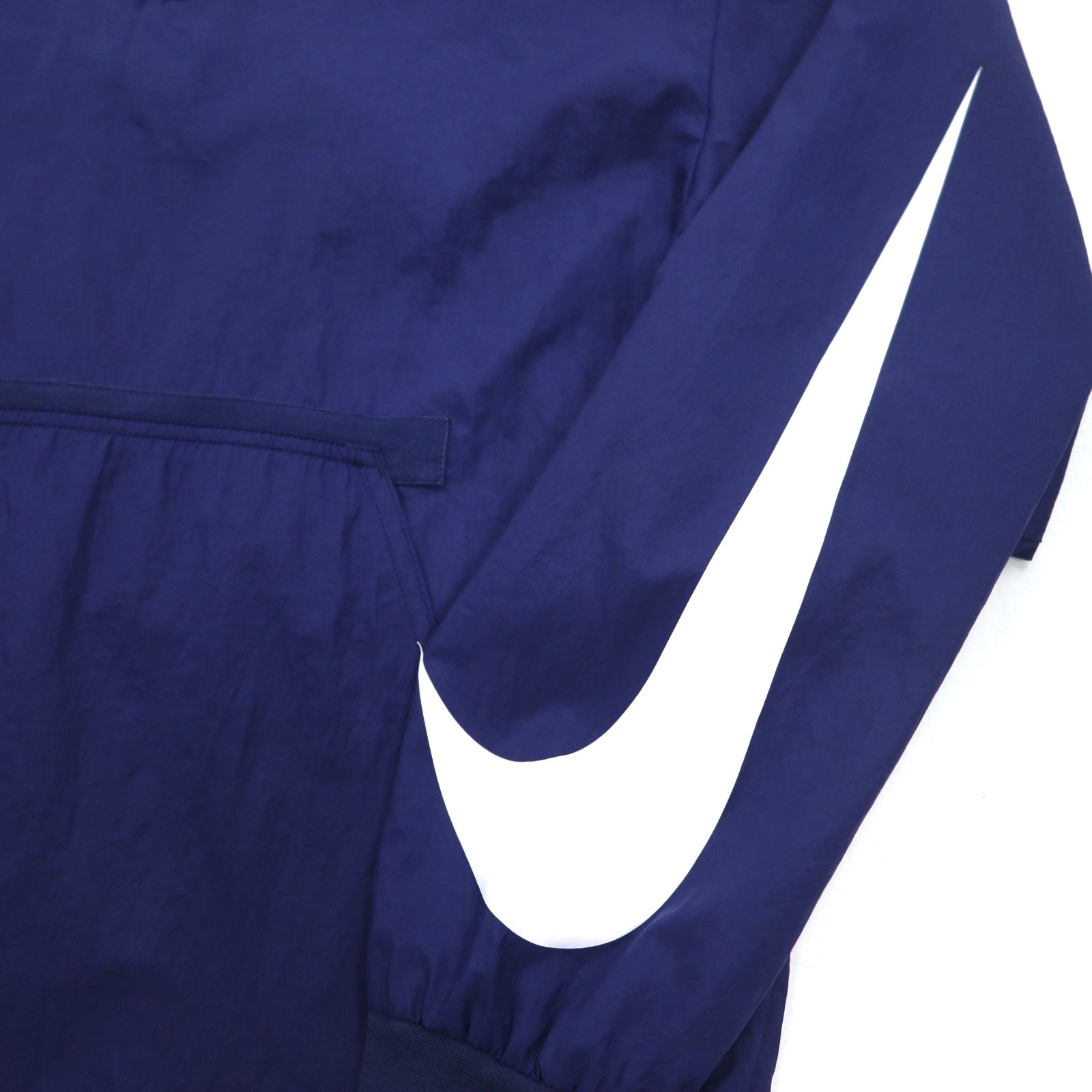 NIKE Giacca a vento con mezza zip M Blu navy logo sulle maniche Swoosh NSW JKT HD WVN PKBL 833867-429