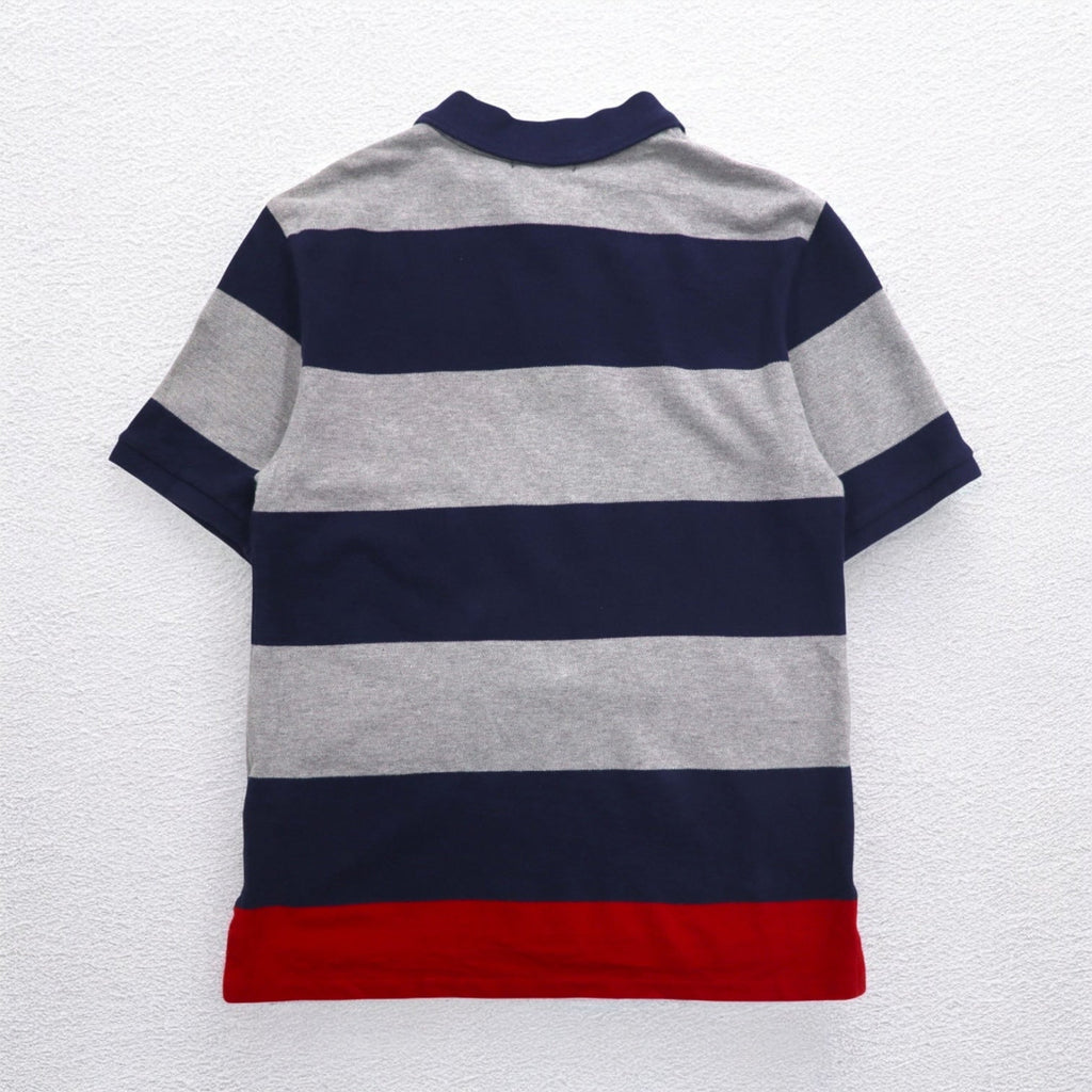 Polo Ralph Lauren Polo a righe L Grigio navy Cotone Piquet Ricamo piccolo pony