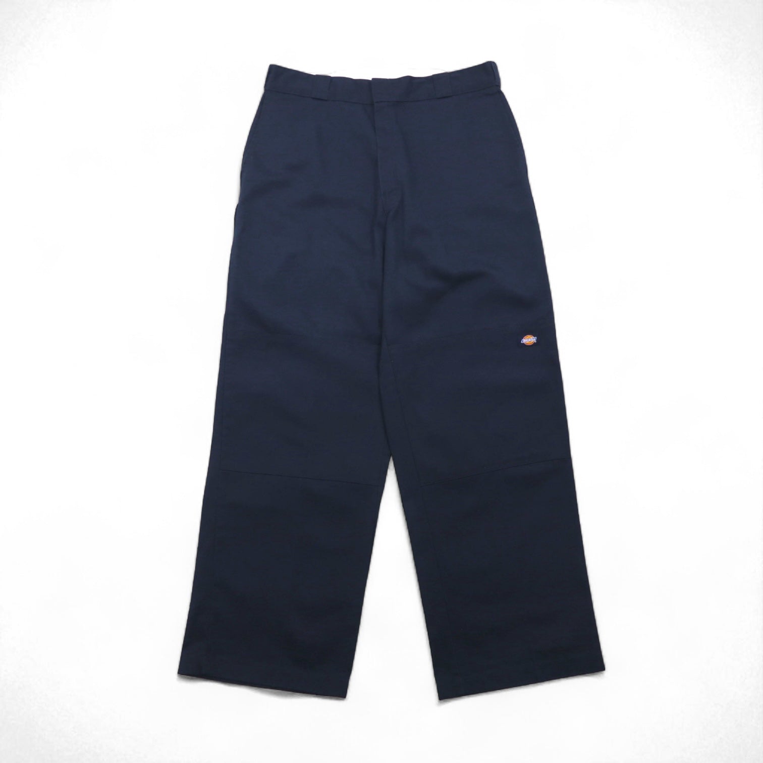 Dickies ダブルニー ワークパンツ チノパンツ L ネイビー ポリエステル コットン ワイド 85283DN