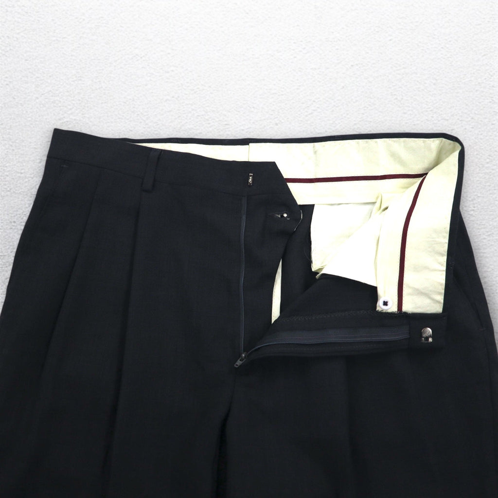 Pantalone classico HAGGAR anni '80 fabbricato negli USA, a due pieghe, con piega centrale, taglia M, grigio, in poliestere e lana.