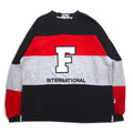 FILA 90年代 Vネック スウェット L ブラック コットン