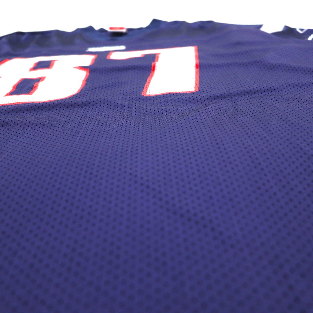 Reebok ゲームシャツ NFL Patriotsフットボール ユニフォーム XL ネイビー メッシュ ナイロン ナンバリング