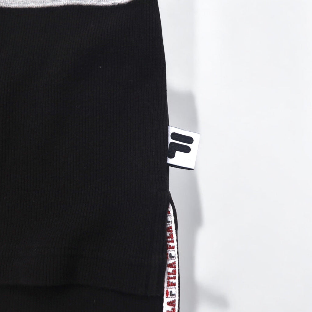 FILA 90年代 Vネック スウェット L ブラック コットン