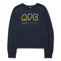 Felpa con stampa A.P.C. XS blu navy cotone V2.0 by touitronic