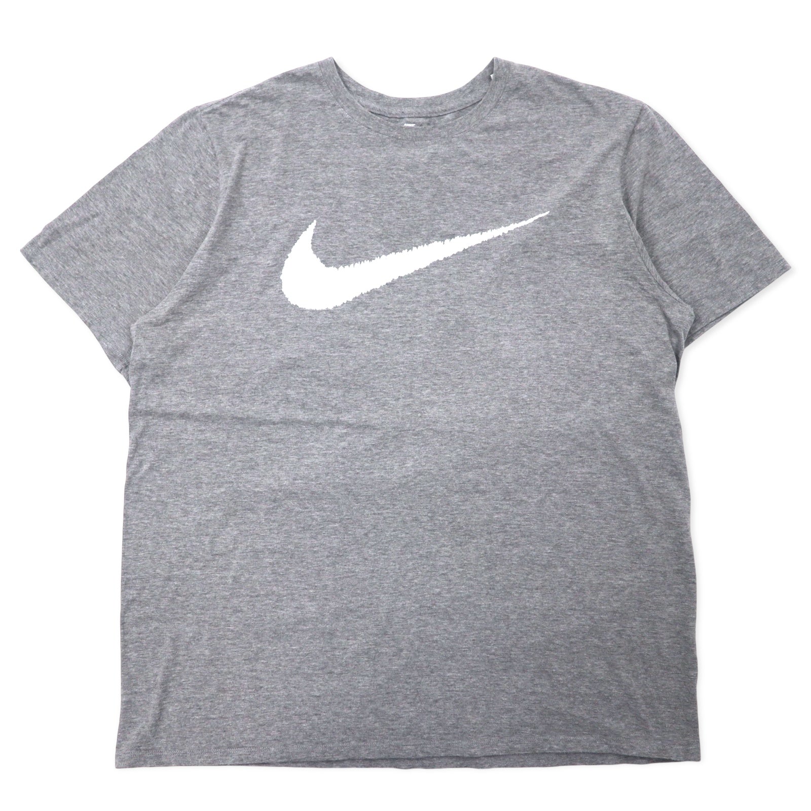 T-Shirt Nike con stampa logo Swoosh, taglia XXL, grigio, cotone, taglio atletico, taglia grande, prodotto a El Salvador
