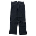 MARITHE FRANCOIS GIRBAUD Jeans in denim con taglio 3D, taglia S, blu scuro, cotone elasticizzato, chiusura con cerniera, prodotto in Giappone