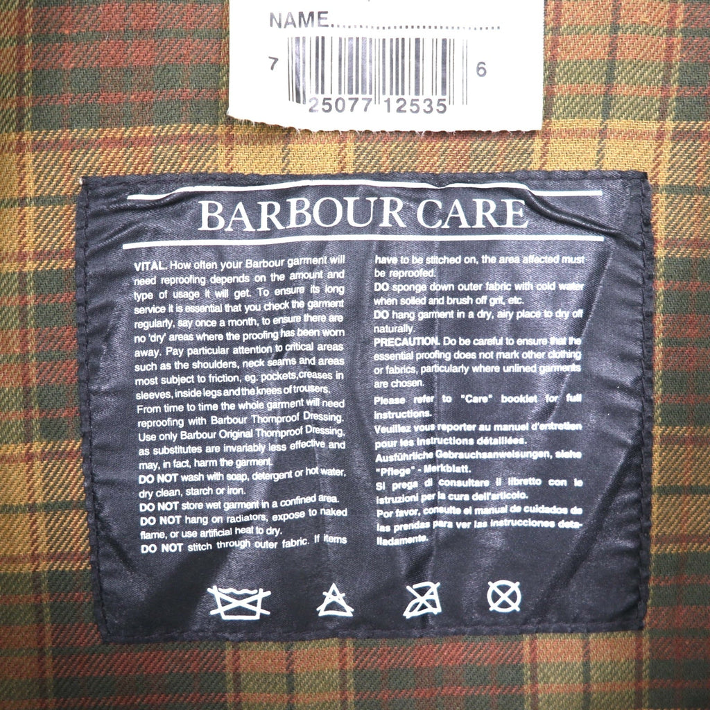 BARBOUR Made in England Beaufort Giacca Oliata 2XL Marrone Cotone Cerato 3 Royal Warrant