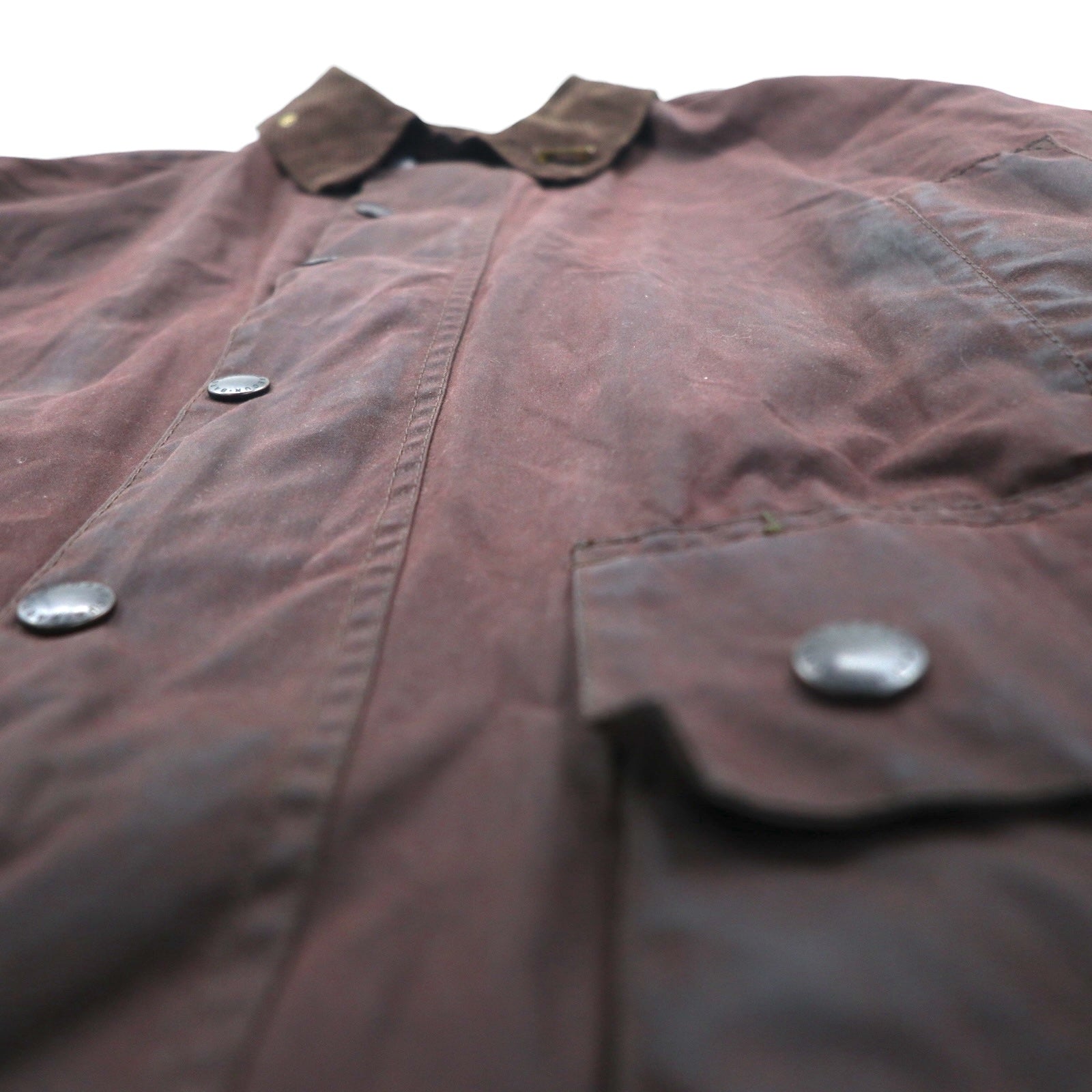 BARBOUR Made in England Beaufort Giacca Oliata 2XL Marrone Cotone Cerato 3 Royal Warrant