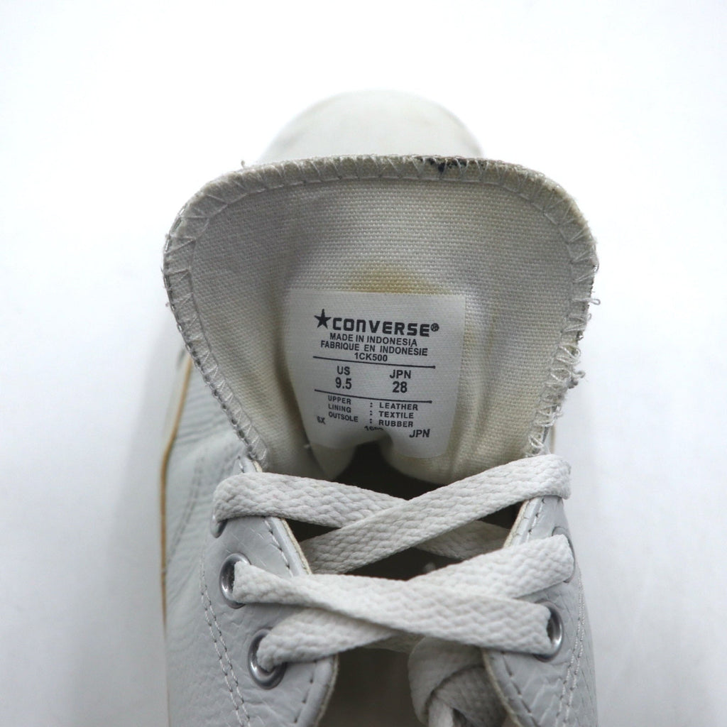 CONVERSE Jack Purcell, pelle goffrata serpente, JACK PURCELL EMBOS SNAKE, sneakers in pelle, 28 cm, bianco, 1CK500