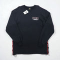 DESCENTE 90年代 日本製 テープロゴ デザイン スウェット トレーナー L ブラック 未使用品