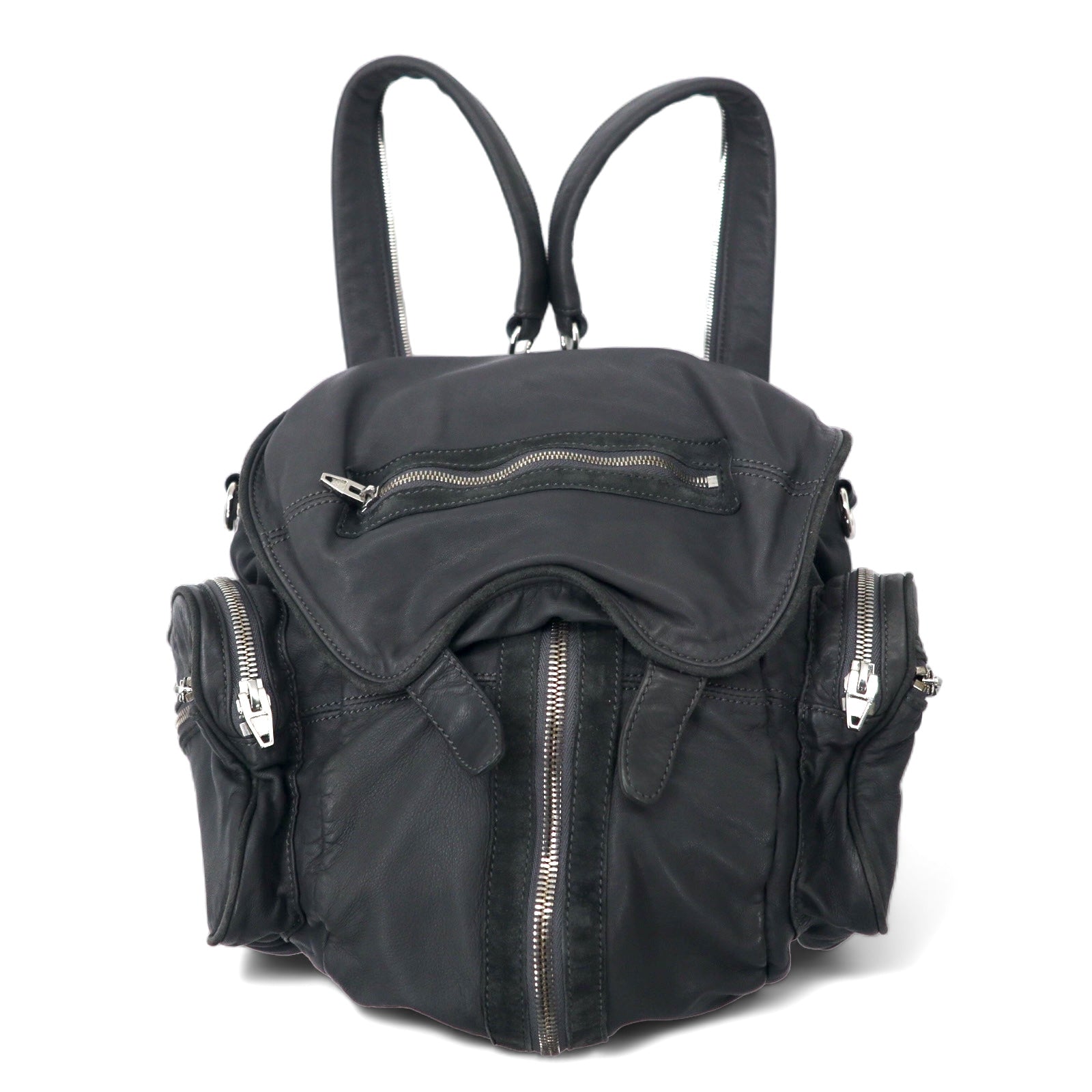 ALEXANDER WANG Borsa a mano/zaino 2WAY in pelle di agnello, grigio, modello MARTI