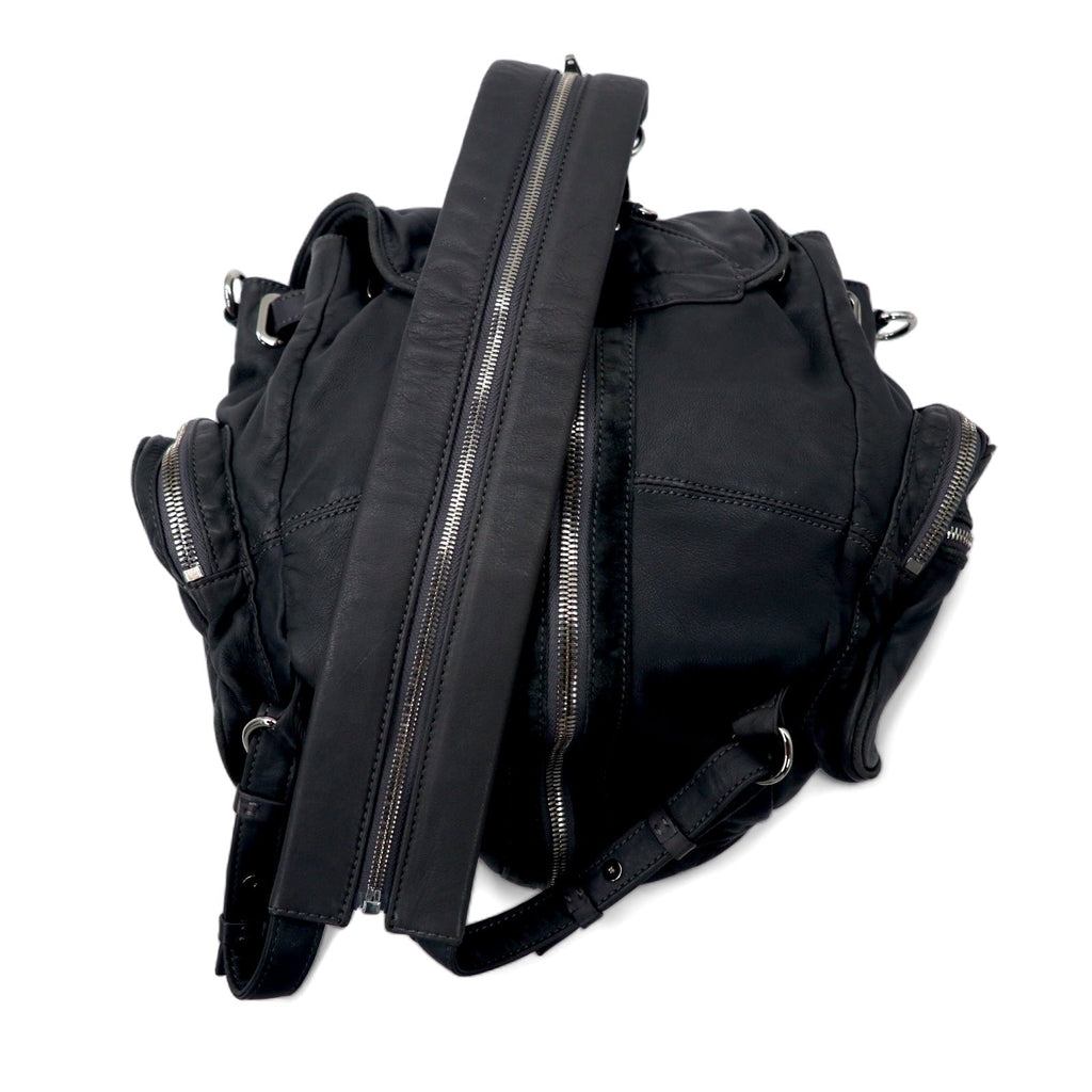 ALEXANDER WANG Borsa a mano/zaino 2WAY in pelle di agnello, grigio, modello MARTI