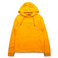 GUESS Felpa con cappuccio pullover con logo a triangolo ricamato M Giallo Cotone MI3K9471