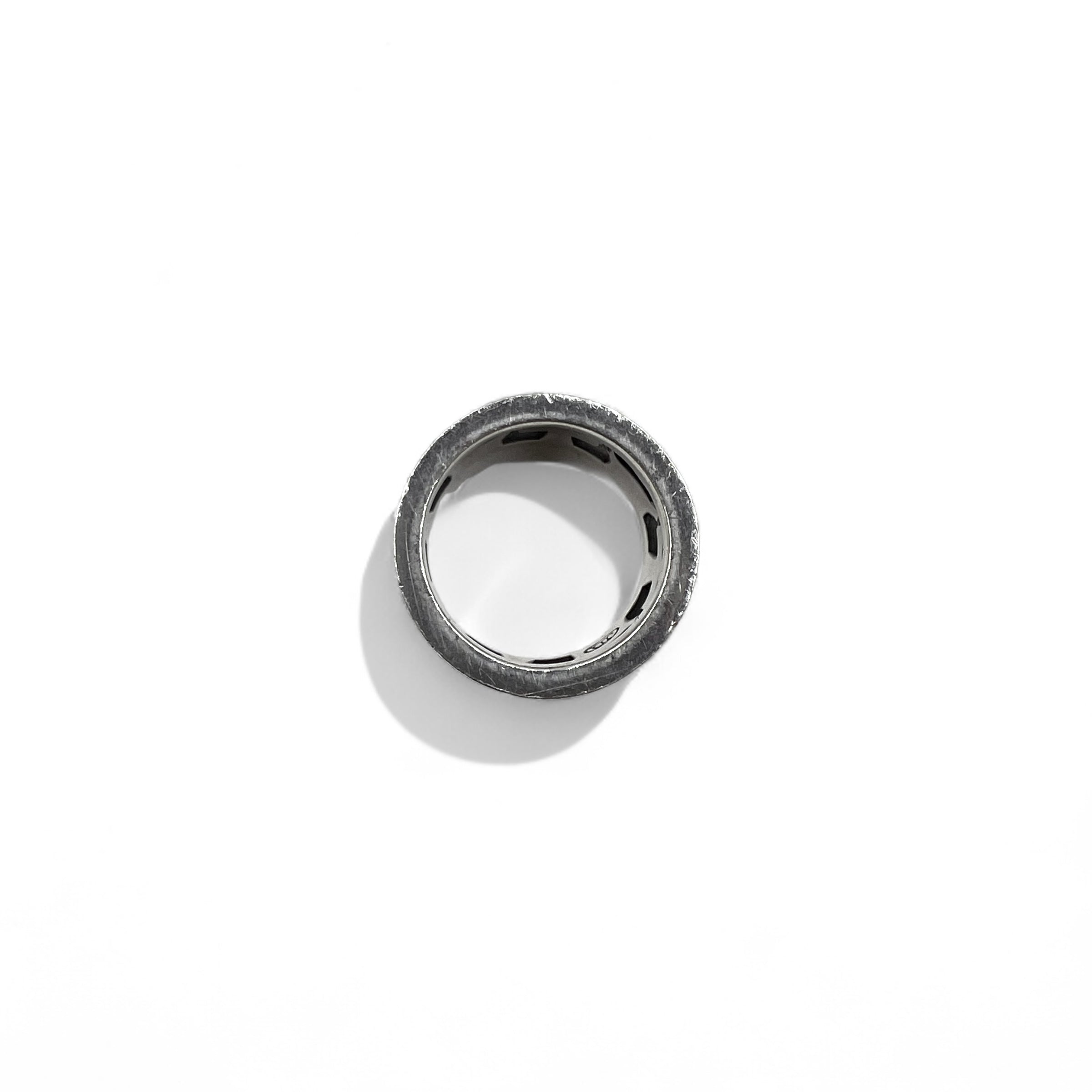 Justin Davis クラウン 王冠 アイアンクロス リング 指輪 18号 シルバー 925 MEDIEVAL WEDDING BAND