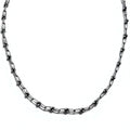 Collana vintage in argento con catena a maglie, braccialetto a 3 fili in argento 925, utilizzabile in 2 modi