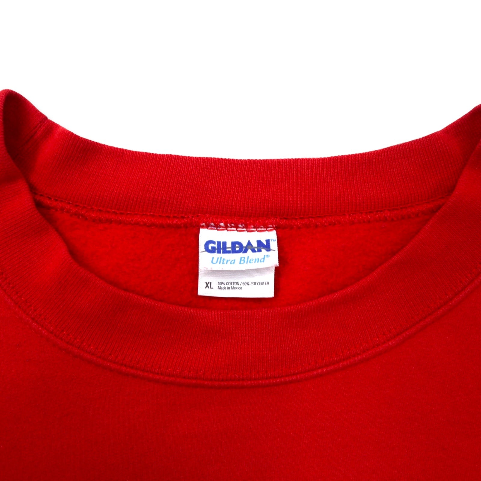 GILDAN Felpa stampa college XL rossa cotone interno felpato MIDDLEBERG TIGERS BASKETBALL oversize Made in Mexico