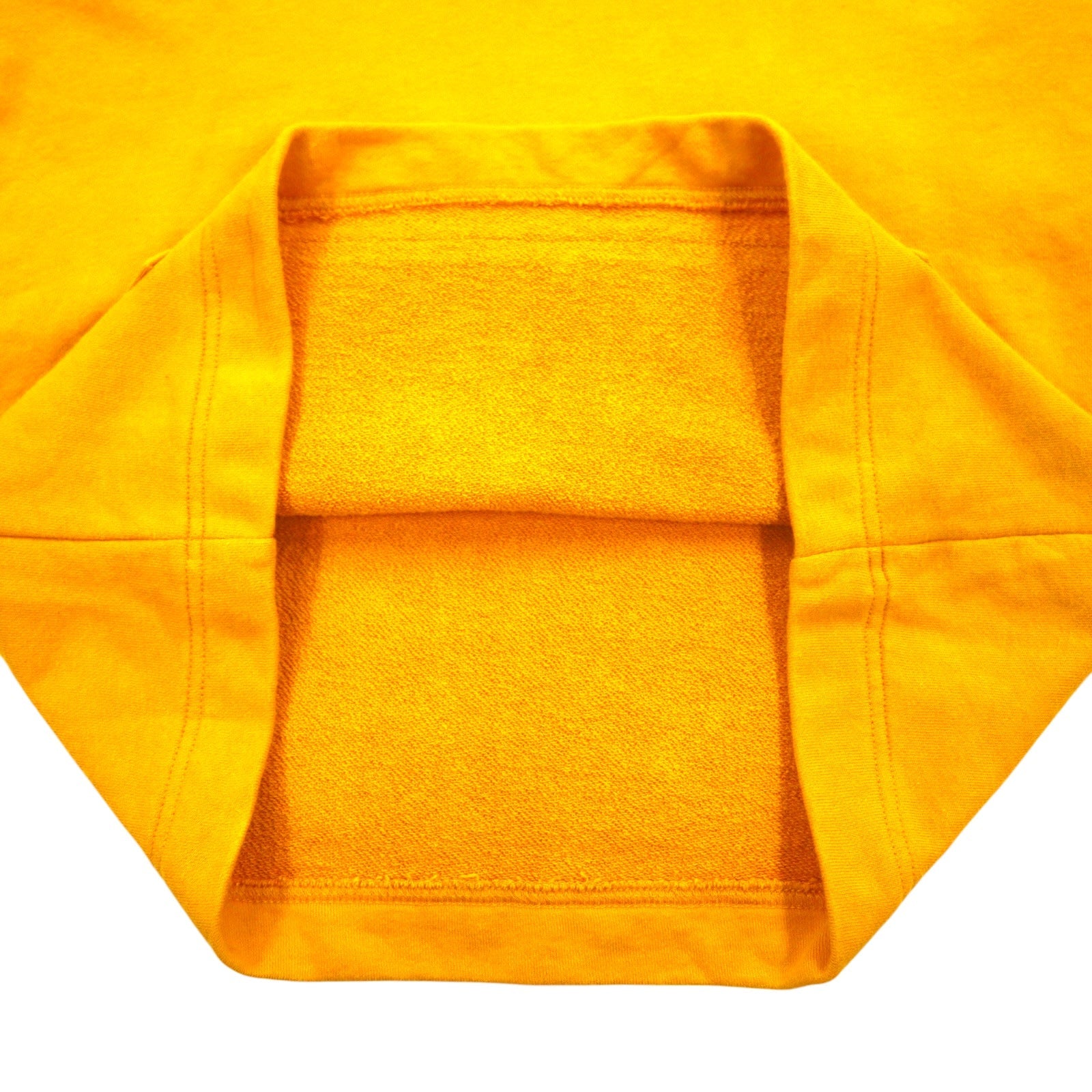 GUESS Felpa con cappuccio pullover con logo a triangolo ricamato M Giallo Cotone MI3K9471