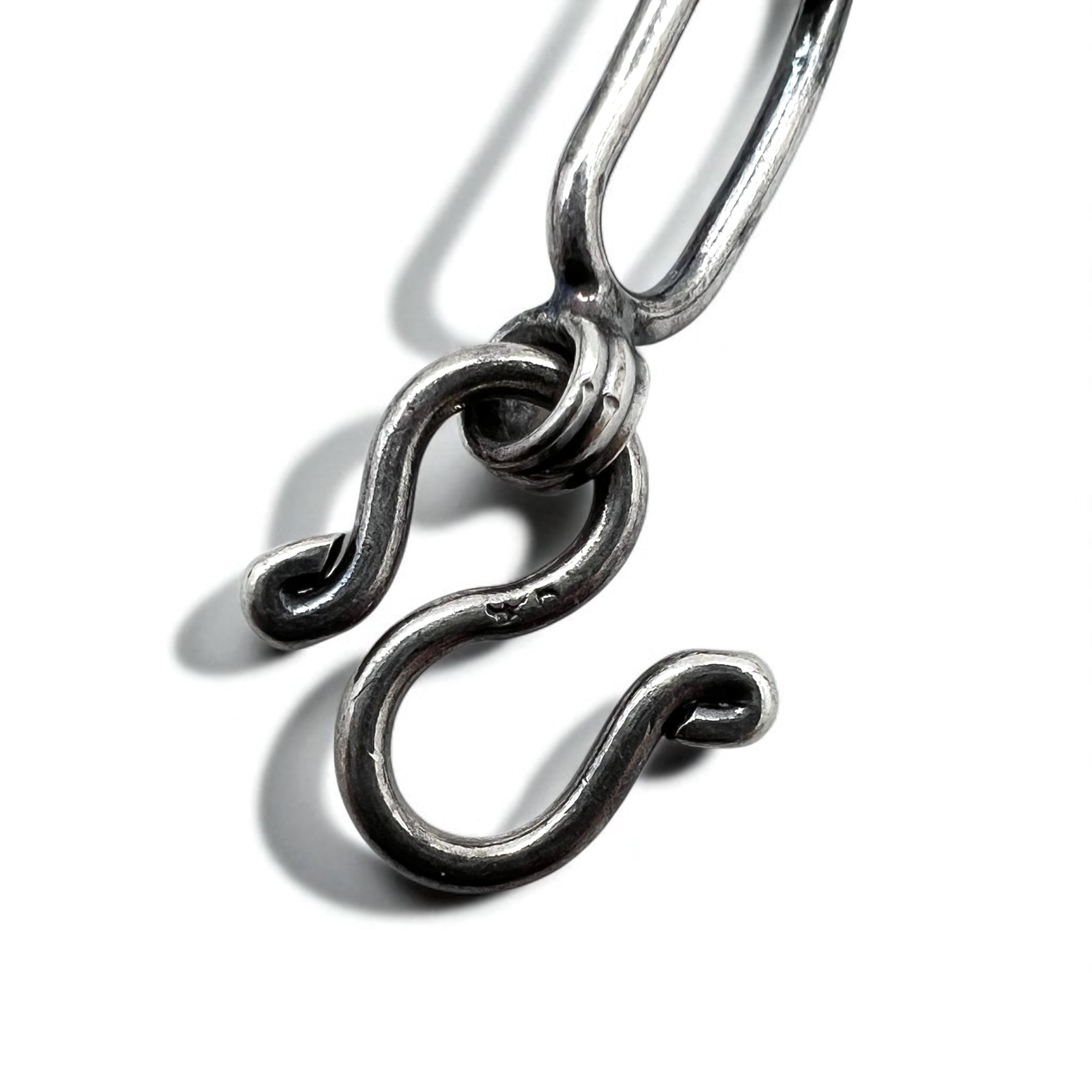 Collana vintage in argento con catena a maglie, braccialetto a 3 fili in argento 925, utilizzabile in 2 modi