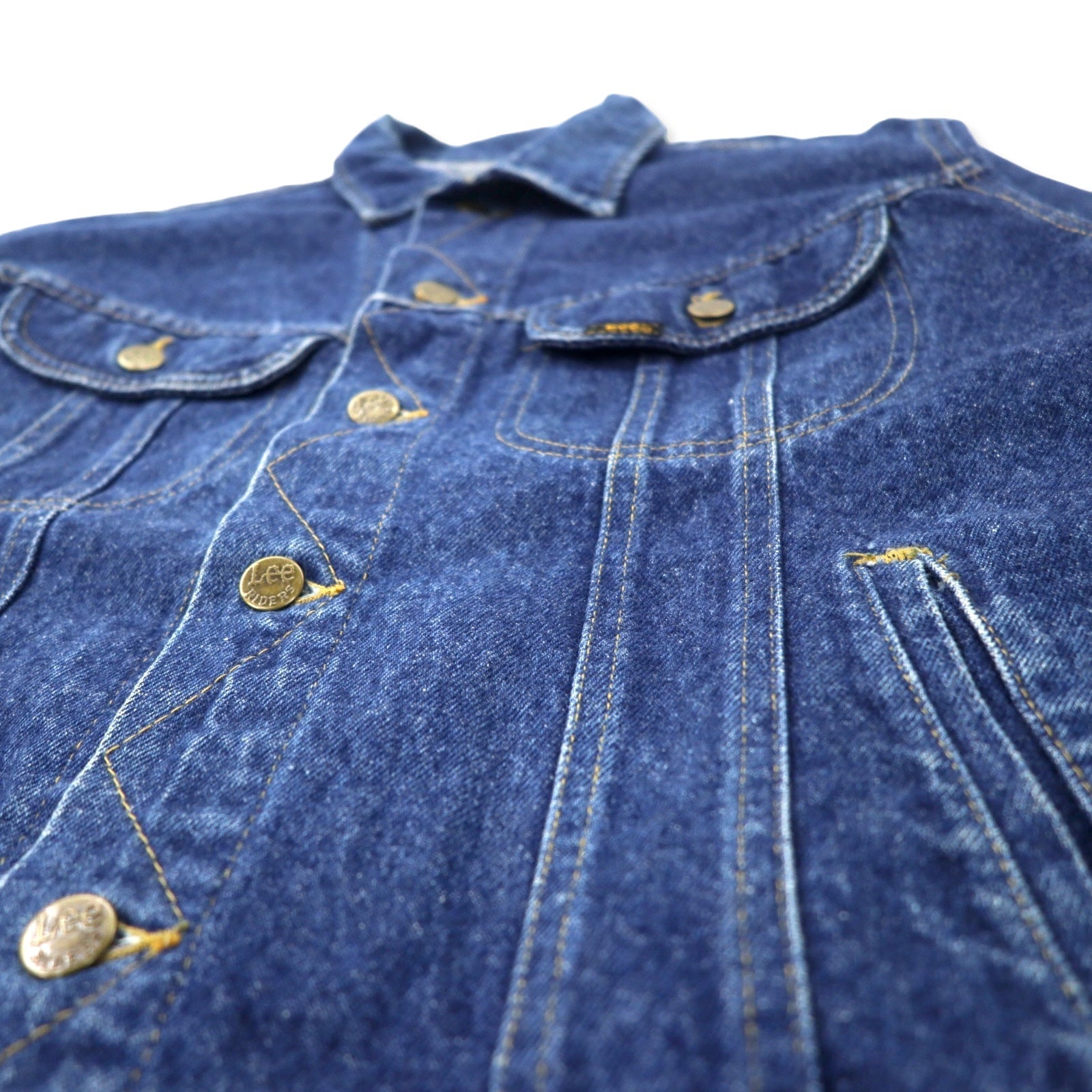 Lee giacca di jeans anni '80, taglia L, blu, cotone, 153438