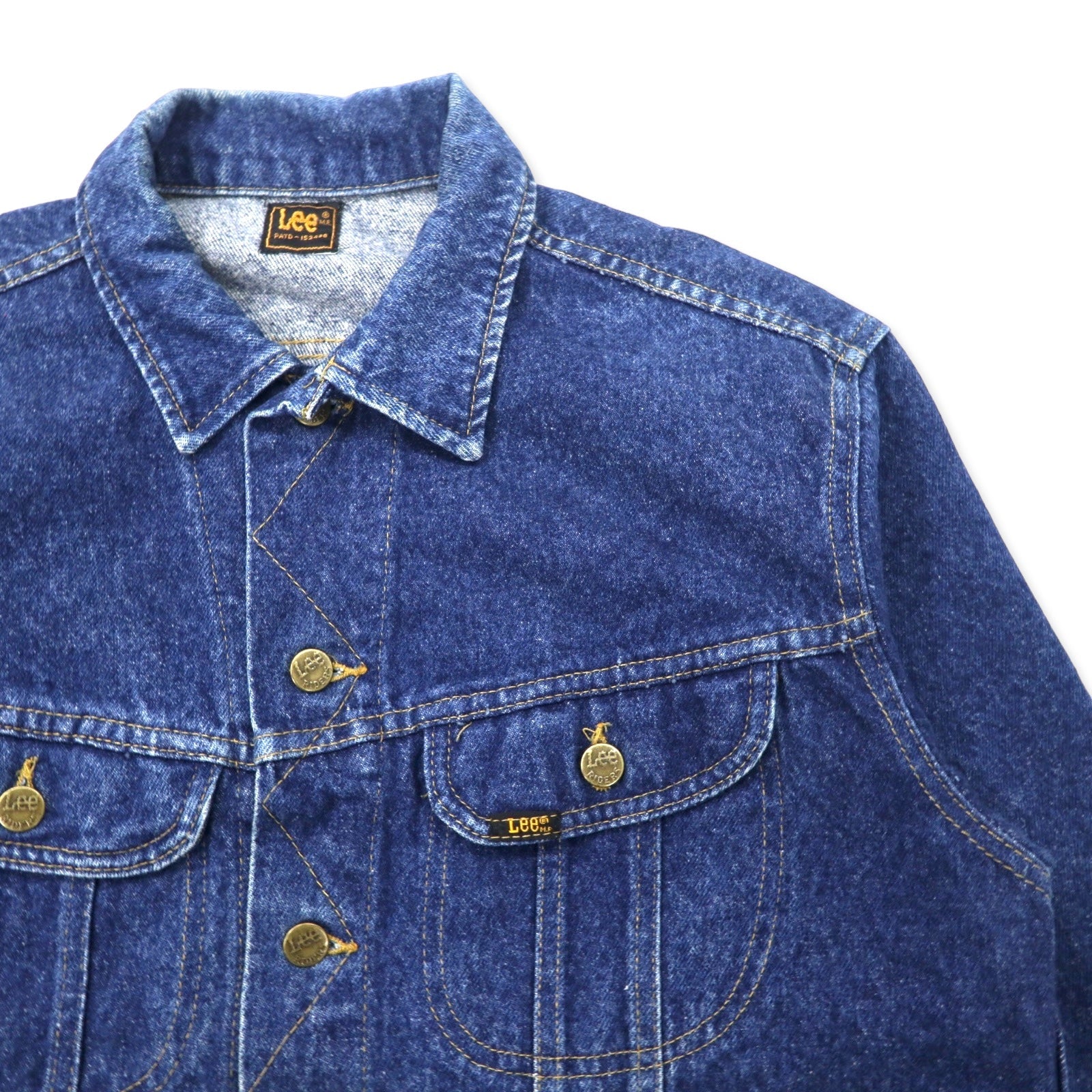 Lee giacca di jeans anni '80, taglia L, blu, cotone, 153438