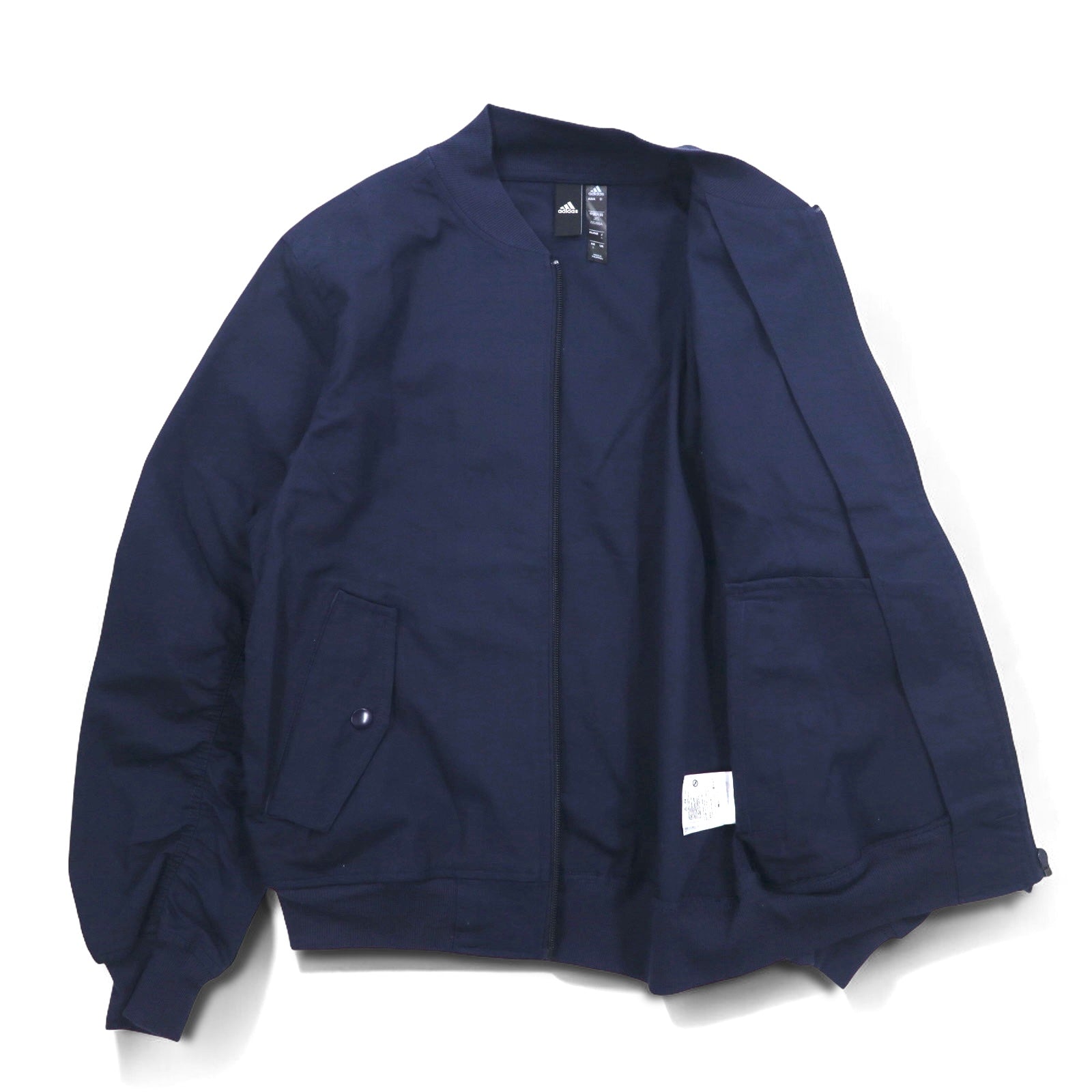 adidas MA-1 ボンバージャケット フライトジャケット S ネイビー コットン MFIBOMBJKAP GV5136