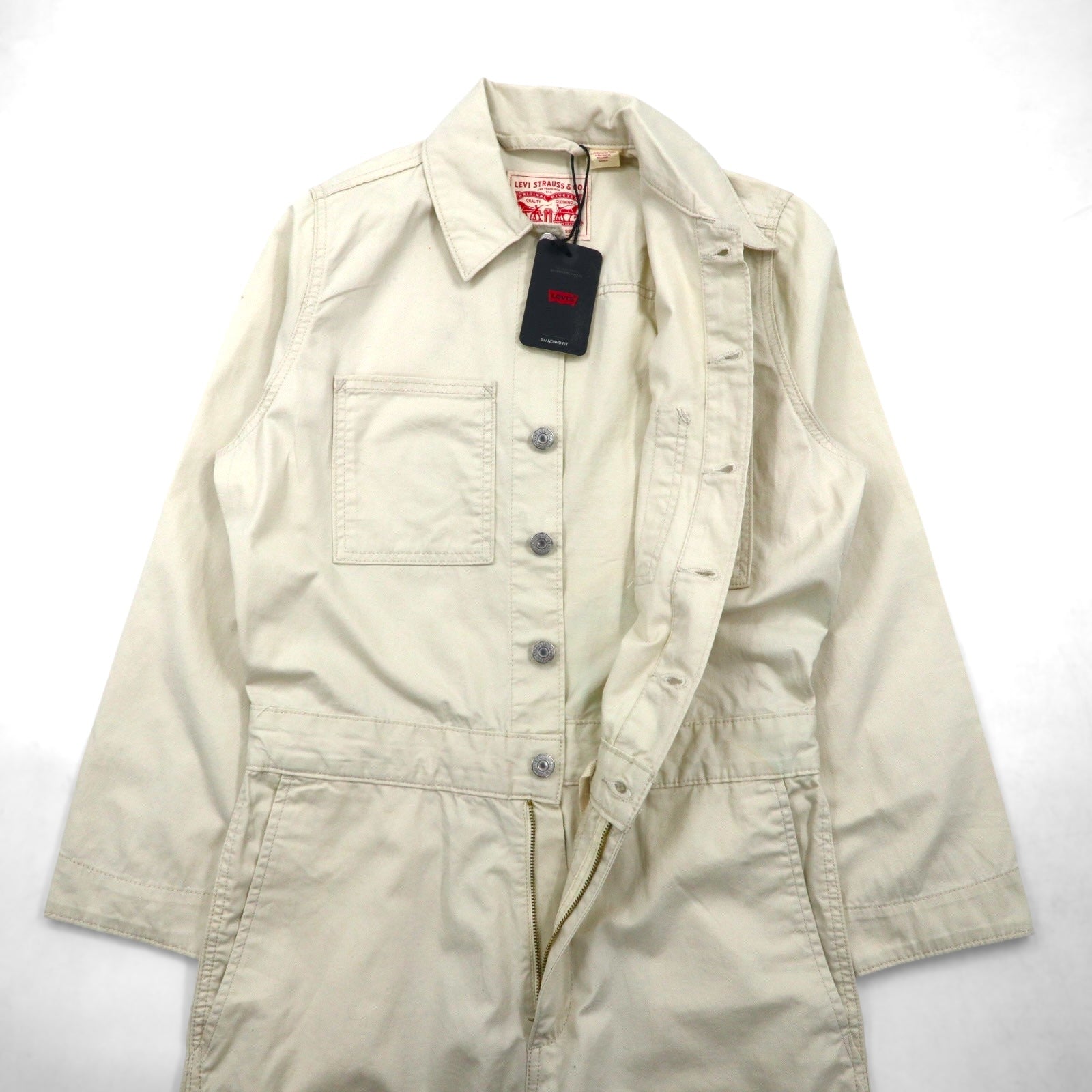 Levi's Tuta iconica Iconic jumpsuit almond milk Tuta intera S beige A5930-0003 Nuova con cartellino