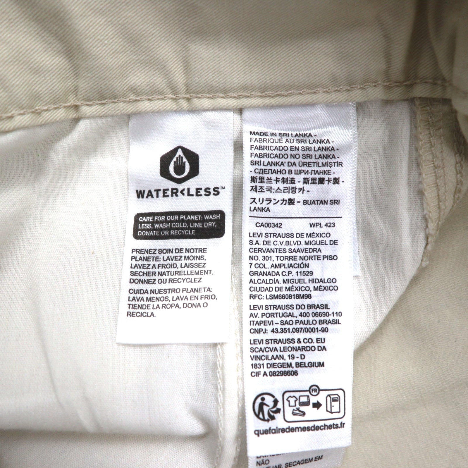 Levi's Tuta iconica Iconic jumpsuit almond milk Tuta intera S beige A5930-0003 Nuova con cartellino